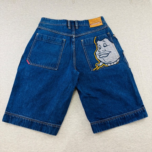 Platinum Fubu Other - Vintage Y2K Platinum FUBU Fat Albert Denim Carpenter Shorts Mens 34 Hip Hop 90s